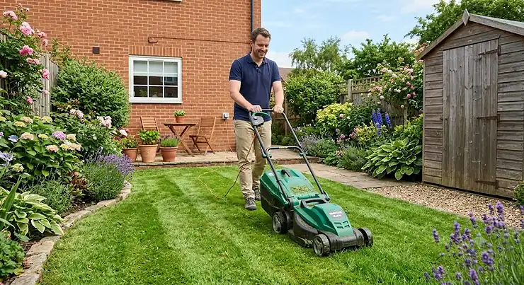 Best electric lawn mower under 100 pounds for a small British garden lawn electric lawn mower under £100