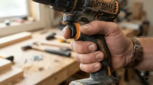An ergonomic loop handle and safety trigger on an affordable cordless garden strimmer.