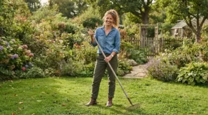 Testing the ergonomic handle height of lawn edgers under £50 for comfortable posture during use.