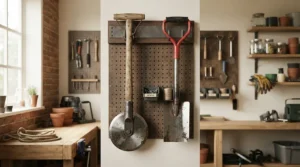 Storage and upkeep considerations for a manual vs electric lawn edger in a garden shed.
